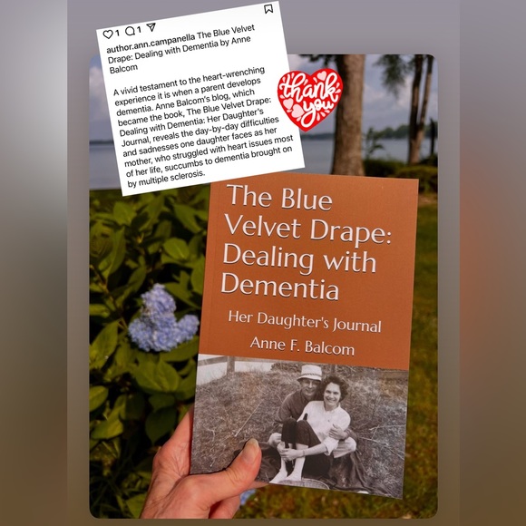 SIGNED Book / The Blue Velvet Drape: Dealing with Dementia, NWOT - Picture 4 of 16